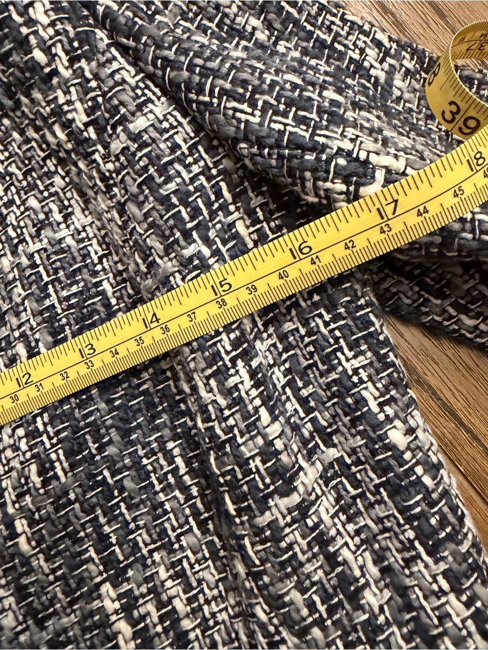 Brooks Brothers Navy and White Tweed Suit Jacket & Skirt - Picture 9 of 13